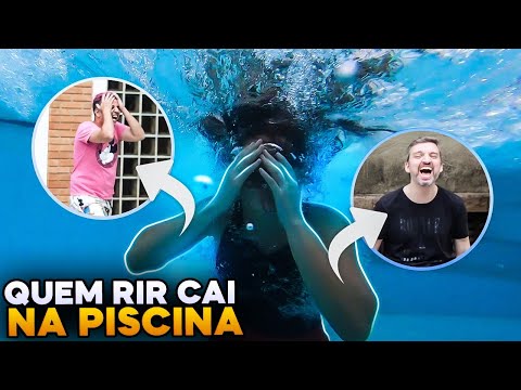 TENTE NÃO RIR | SE RIR CAI NA PISCINA