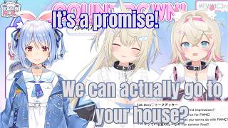 Pekora Promises FuwaMoco a House Visit for Their 5th Anniversary