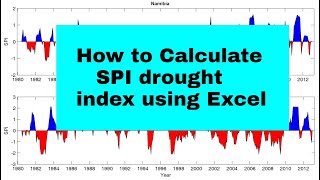 Microsoft ExcelでSPIデータを計算する方法 | 標準降水指数 | 干ばつ指数