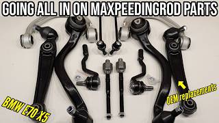 Progress on our BMW E70 X5 continues with help from MAXPEEDINGROD - OEM replacement parts