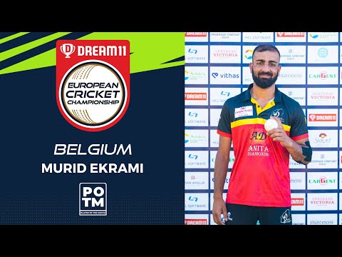POTM: M.Ekrami - Group C, Qualifier 2 - BEL vs FRA | Highlights | Dream11 ECC, 2022 | ECC22.071