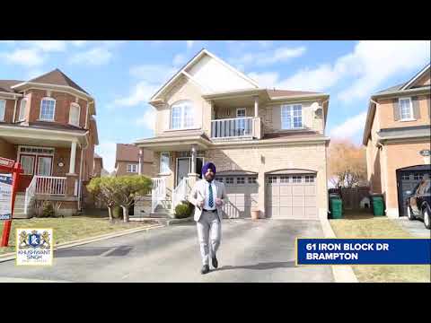 ANOTHER LISTED FOR SALE 61 IRON BLOCK DR BRAMPTON 416-230-0006 TOP TEAM KHUSHWANT SINGH BAJWA RE/MAX