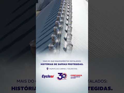 É cliente Cycloar Lux! Instalção Armazém Monte do Carmo - Tocantins #armazenagemdegrãos