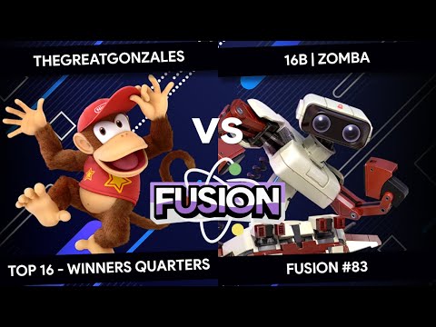 Fusion #83 - TheGreatGonzales (Diddy Kong) vs Zomba (R.O.B.) - Top 16 - Winners Quarters