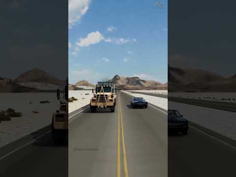 Realistic Highway Car Crashes #49 ||  #beamngcrashes #beamngdrive #car