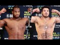 DANIEL DUBOIS GIANT SIZED WEIGH IN WITH JOE CUSUMANO! BOTH MAKE WEIGHT AS DDD MAKES US DEBUT