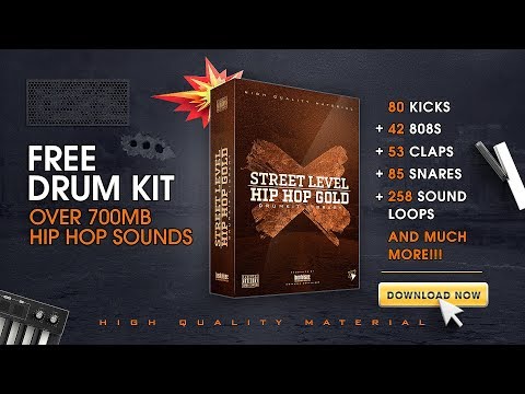 Free Drum Kit / Over 700MB of Sounds / Street Level - Hip Hop Gold