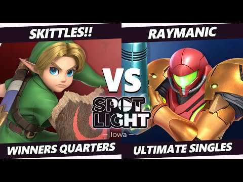 Spotlight: Iowa Winners Quarters - SKITTLES!! (Young Link) Vs. Raymanic (Samus) SSBU Ultimate