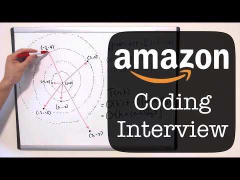 亞馬遜編碼面試題--最接近原點的K點 (Amazon Coding Interview Question - K Closest Points to the Origin)