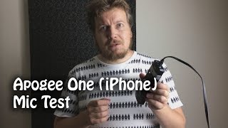 Video thumbnail for Apogee ONE mic test by Jaakko Saari