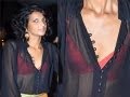 Poorna Shows Her BRA In Transparent TOP