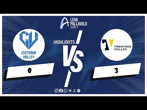 Cisterna Volley vs. Itas Trentino - Superlega Credem Banca VBTV Match Highlights