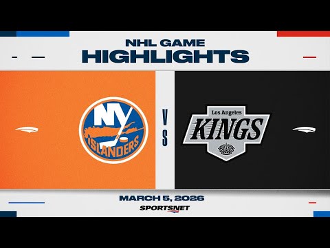 NHL Highlights | Islanders vs. Kings - March 5, 2026