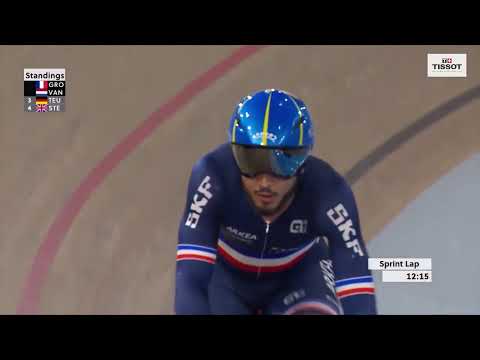 Day Two MEN'S OMNIUM 3/4 ELIMINATION RACE Milton CAN   2023 Tissot UCI Track Nations Cup
