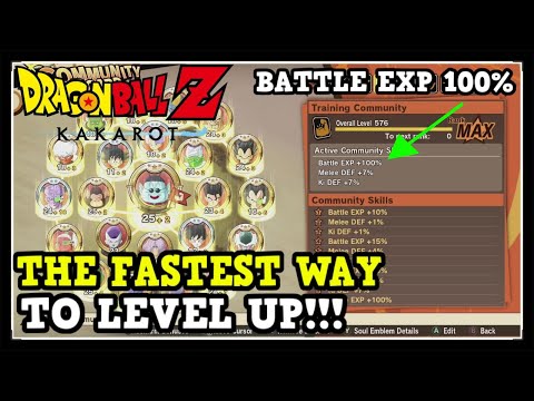 Dragon Ball Z Kakarot The Fastest Way to Level Up - How to Get Battle EXP 100% Bonus