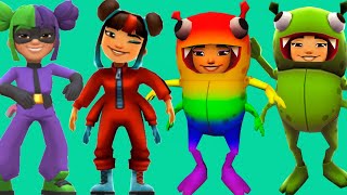 All Yutani in Subway Surfers - Yutani, Pride Yutani, Festive Yutani and Super Runner Yutani