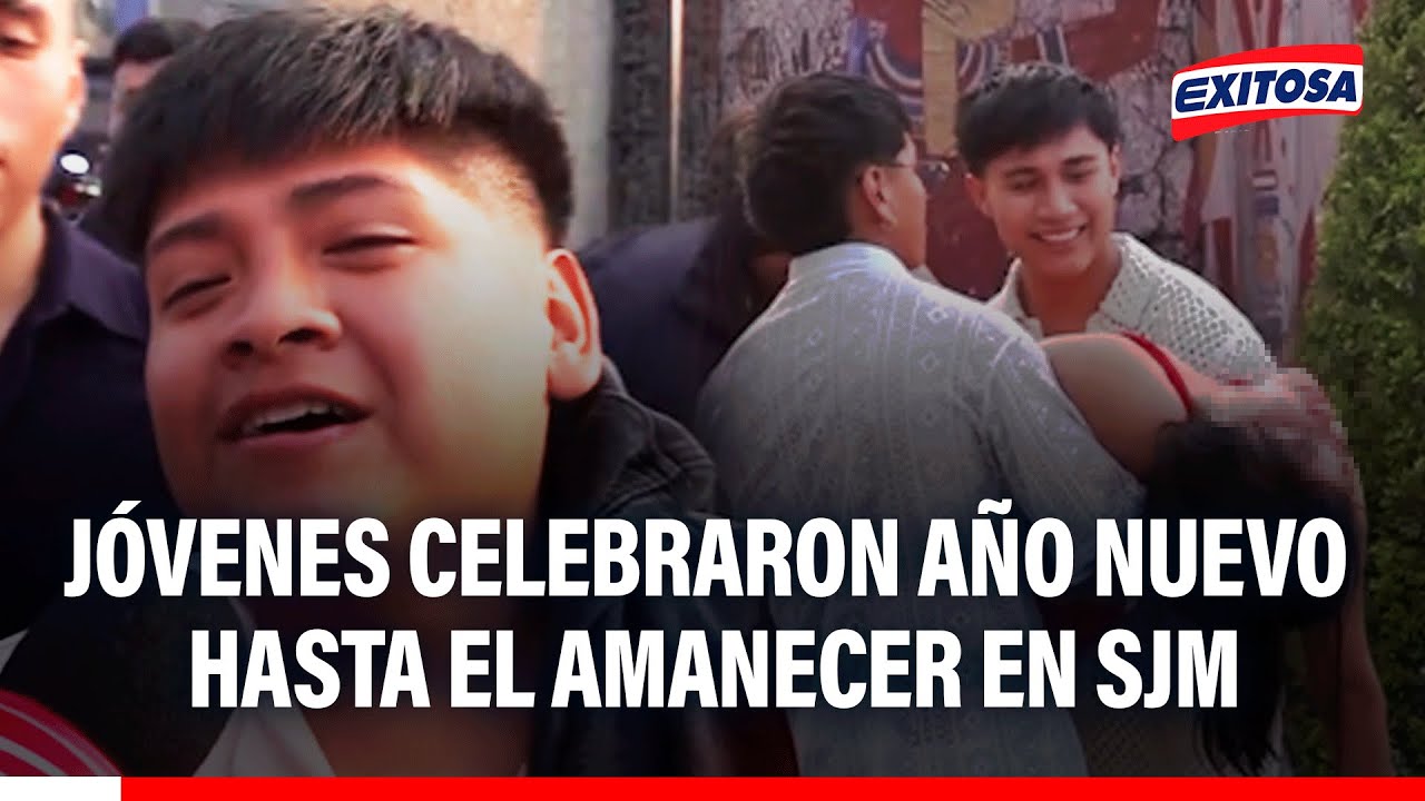 🔴🔵 ¡Hasta el amanecer! Jóvenes celebraron A LO GRANDE la llegada del Año Nuevo en SJM