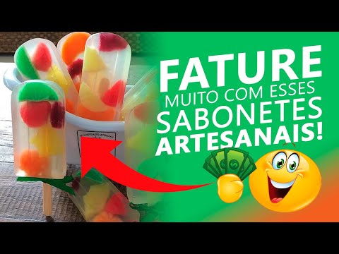 Faça e VENDA Sabonete Artesanal EM CASA (Formato de Picolé e Esfera Para Banho)