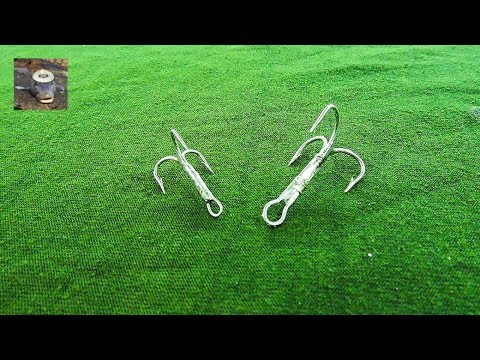 How to make a triple homemade hook for emergencies