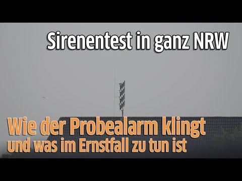 Sirenen in NRW: Wie der Probealarm klingt und was im Ernstfall zu tun ist