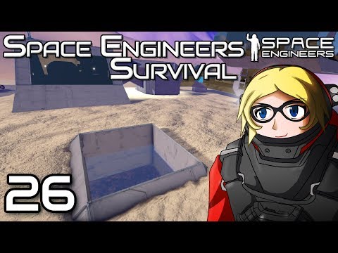 Building an underground hanger - Space Engineers Survival Gameplay - 26