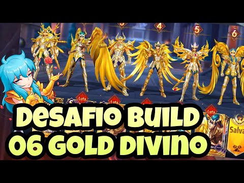 PvP Só com os Cavaleiros de Ouro Divinos. PvP Desafio - Saint Seiya Awakening