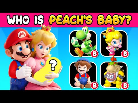 🍄🍑 THE SUPER MARIO GALAXY Movie Quiz ~ Super Mario, Princess Peach, Yoshi, Luigi, Bowser