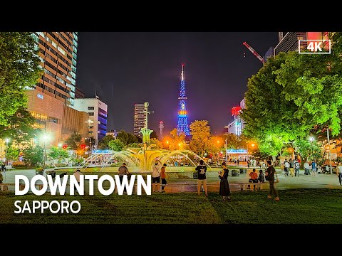 Summer Festival in Sapporo, Japan Night Walking Tour 2023 [4K]
