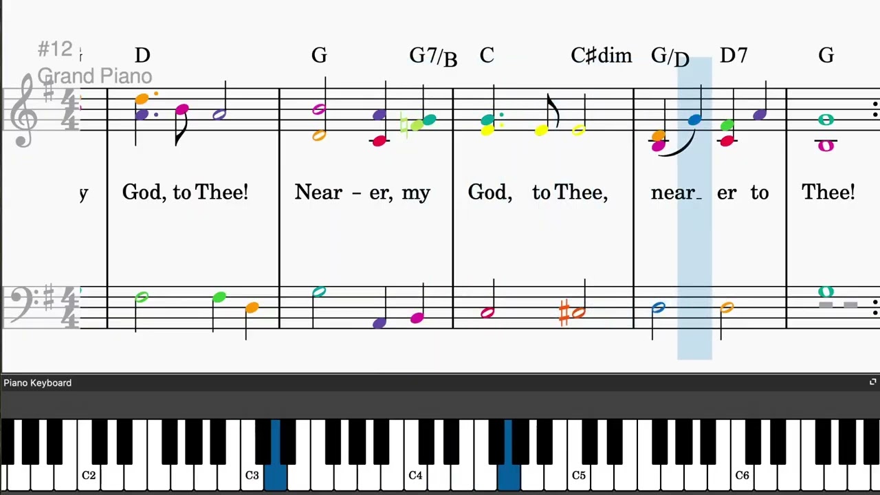 Nearer, My God, To Thee by Lowell Mason - Easy piano tutorials with sheetmusic