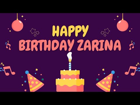 Happy Birthday Zarina 🎉 | A Special Wish Just for You! | Let's Celebrate! 🎂