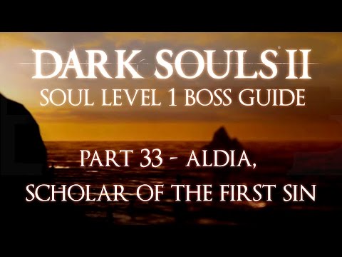 Dark Souls 2 SL1 Boss Guide - Part 33 - Aldia, Scholar of the First Sin