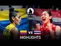 THAILAND vs COLOMBIA | Highlights | Women's OQT 2023