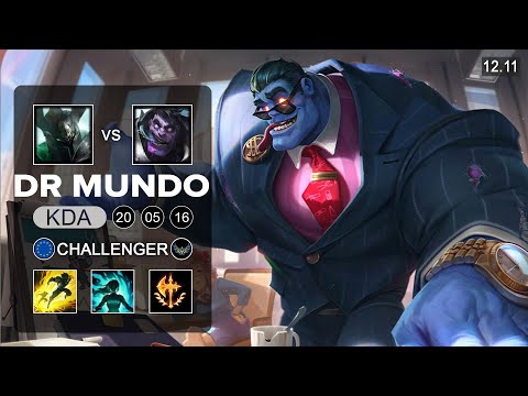 Dr Mundo vs Mordekaiser Top - EUNE Challenger - Patch 12.11 Season 12