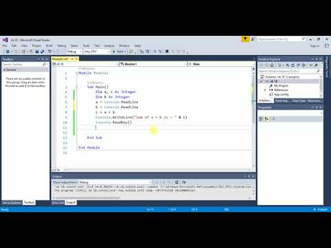 Visual Basic .net Tutorial 18 : Basic Console Program | How to Input / Output