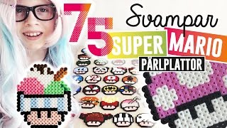 Pärlplattor Super Mario Svampar - Perler Beads Mushrooms