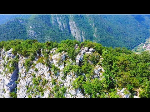 Drone and Via ferrata Cima Capi at Lake Garda, Italy - June 2019