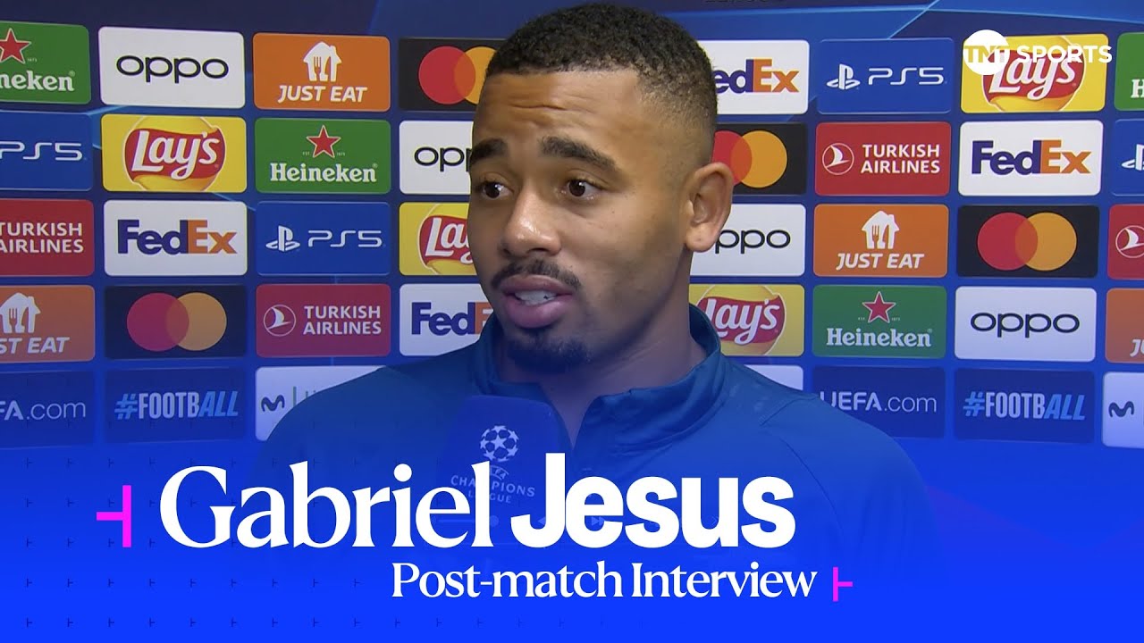Sevilla 1-2 Arsenal | Post Match Interview | Gabriel Jesus provides positive injury update after UCL win!