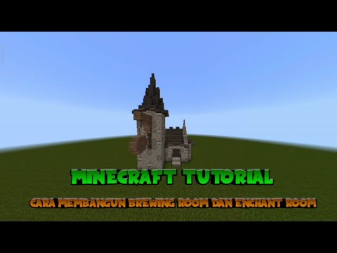 Minecraft tutorial: how to build a brewing room and enchant room