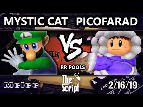 The Script 2 - Mystic Cat (Luigi) Vs. picofarad (Ice Climbers) - Smash Melee RR Pools - C2