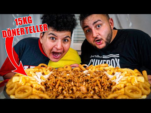 😍 We make the 15kg Döner Plate XXL (too delicious) | CAN WICK