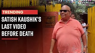 Satish Kaushik’s Last VIDEO before Death