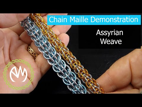 Chain Maille Weave Tutorial - Assyrian Weave