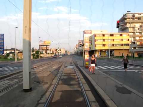 The tram route 8 in Prague, a cab view (1/6)