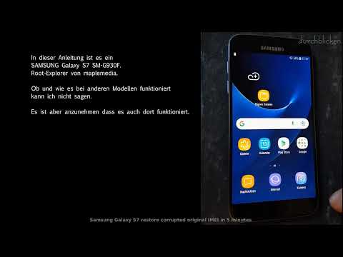 Samsung beschädigte IMEI reparieren-wiederherstellen- recovered in 5 minutes