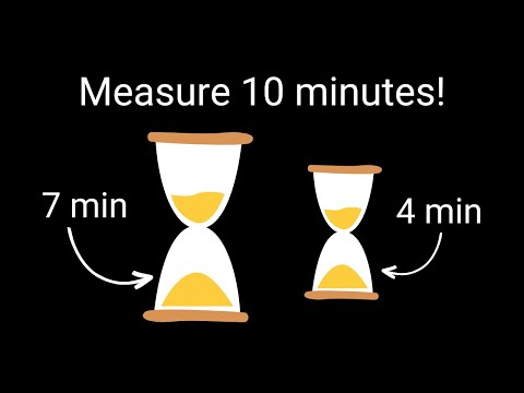 The hourglass puzzle — can you solve it?