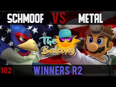 Melee @ the Balcony 102 - Winners R2 ft. BCB|Schmoofy (Falco) VS Metal Fingers (Dr. Mario)
