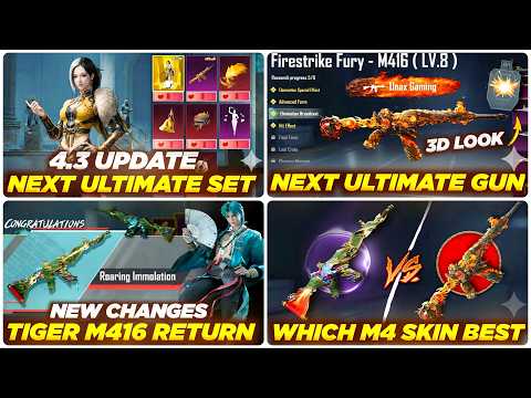 FINALLY 😱 NEXT ULTIMATE SET BGMI | FIRE M416 3D LOOK REVEAL | TIGAR M416 RETURN | WITCH M416 BETTER