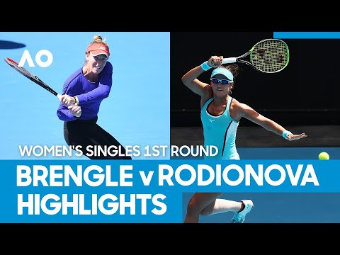 Madison Brengle vs Arina Rodionova Match Highlights (1R) | Australian Open 2021