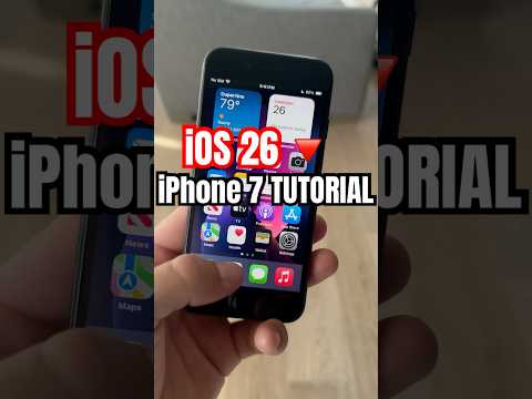 How to Get iOS 26 on iPhone 7!