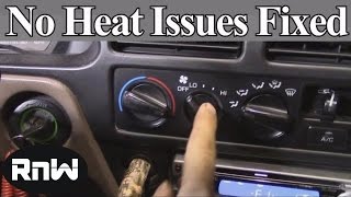 How to Diagnose and Fix No Heat Issues - Also a Demonstration on How Car Heating Systems Work
